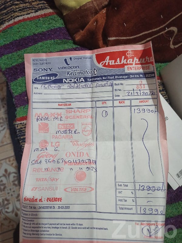 Realme 6 4GB 64GB Smartphone Bill Proof