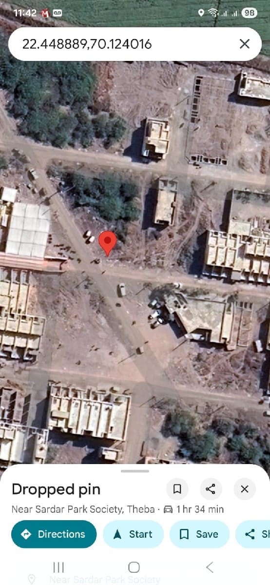 Dwarka Highway Theba 4200 Sq Ft Plot