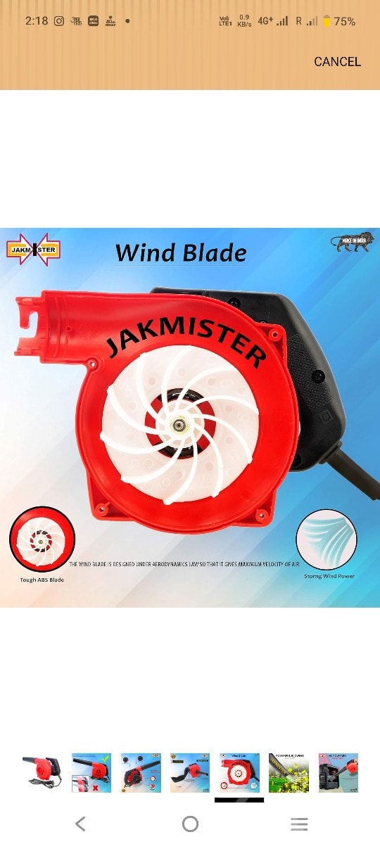 Jakmister RB-900W Electric Air Blower - Tools & Hardware - Bhanvad - Image 3