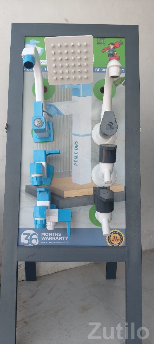 PVC Water Taps and Pipe Fittings Display PVC Water Taps and Pipe Fittings Display