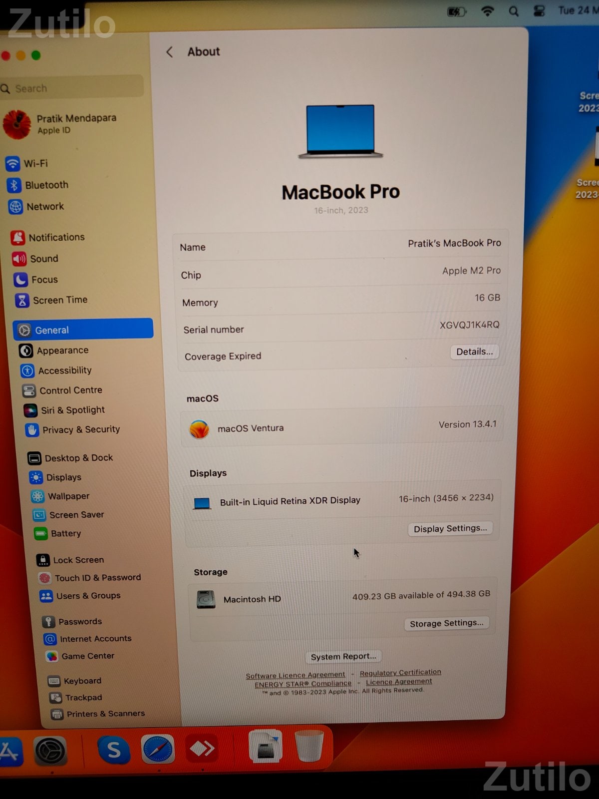 MacBook pro 2023 M2 pro chip  16gb - 512gb SSD - Laptops & Computers - Ahmedabad City - Image 4