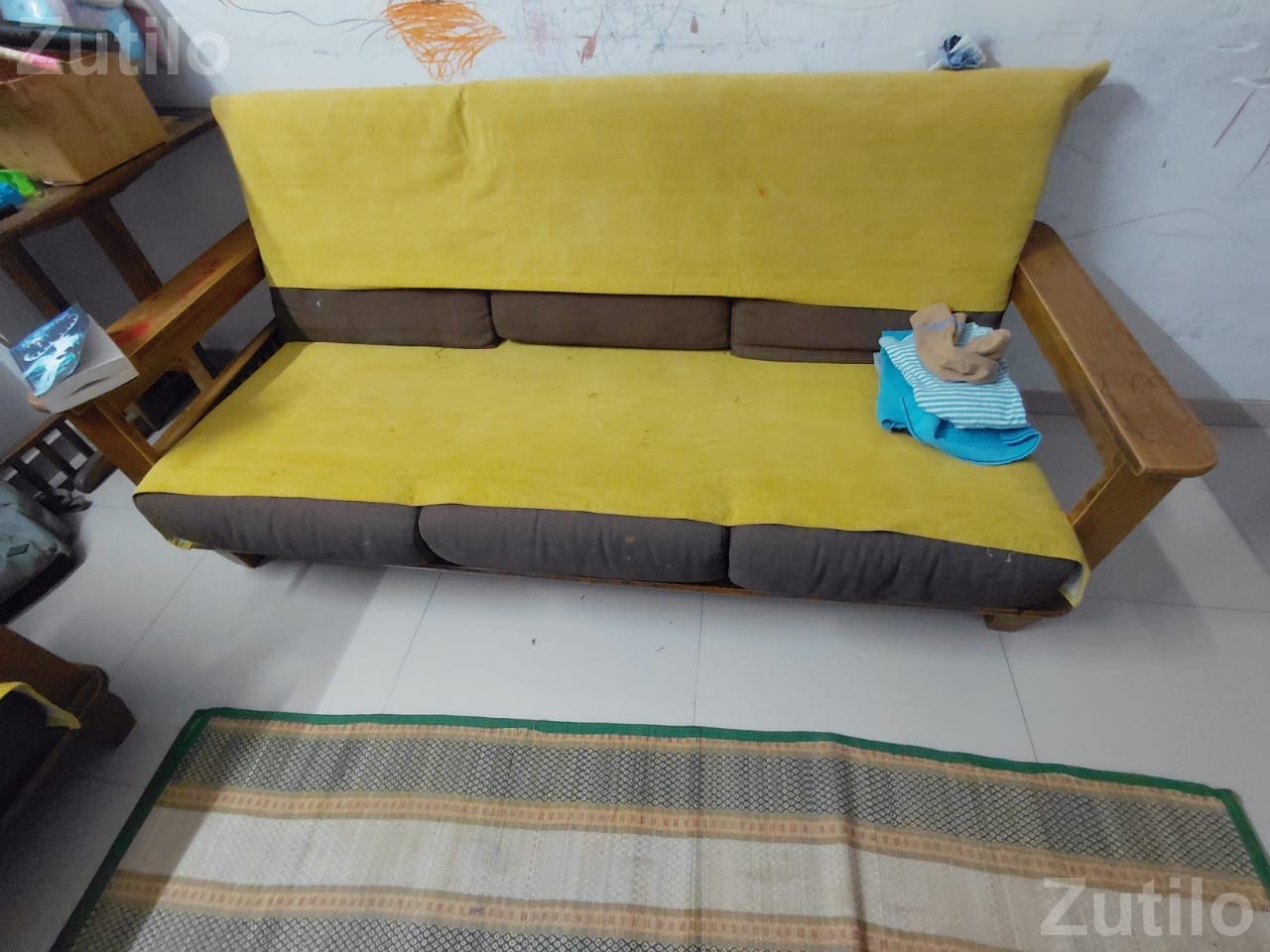 Wooden sofa set
