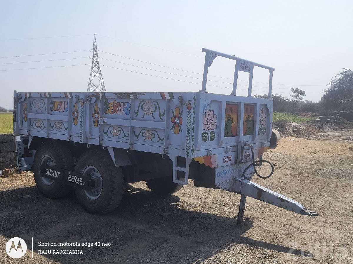 Heavy Duty 4 Wheel Tow Trolley for Tractor - Construction Vehicles - Kutiyana - Image 3