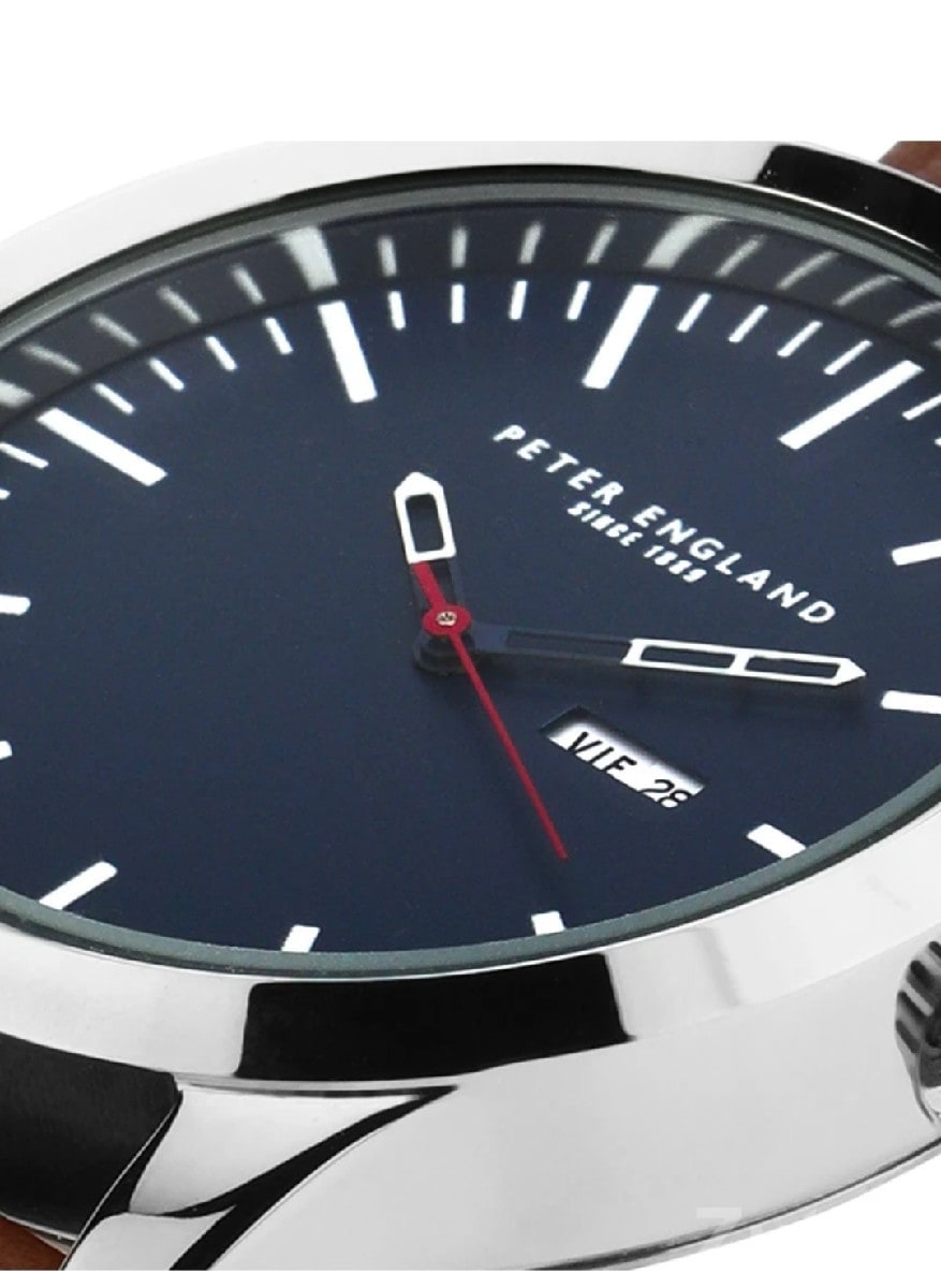 Classic Analog Wrist Watch with Brown Strap - Smart Watches - Keshod - Image 3