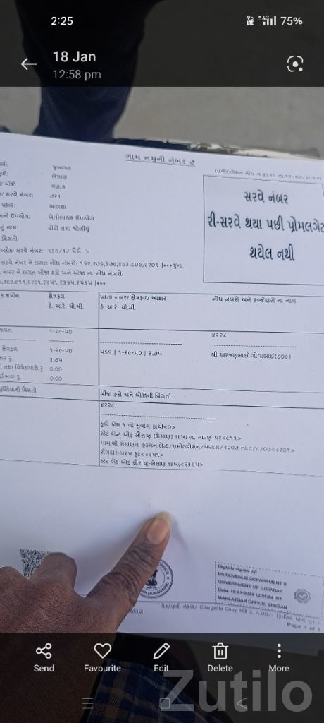 8 Vigha Agricultural Land with Water Supply - Land & Plots - Bhesan - Image 2