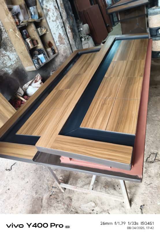 6x6 Wooden Bed Frame in Black Polish - પાંખા અને ગાદી - અમદાવાદ શહેર - Image 3