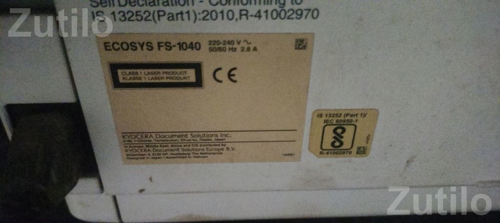 Kyocera ECOSYS FS-1040 Laser Printer