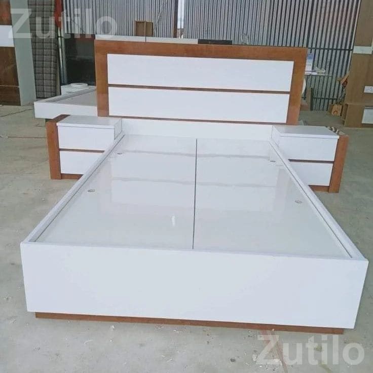 Custom Bedroom Furniture Bed with Storage - પાંખા અને ગાદી - અમદાવાદ શહેર - Image 5