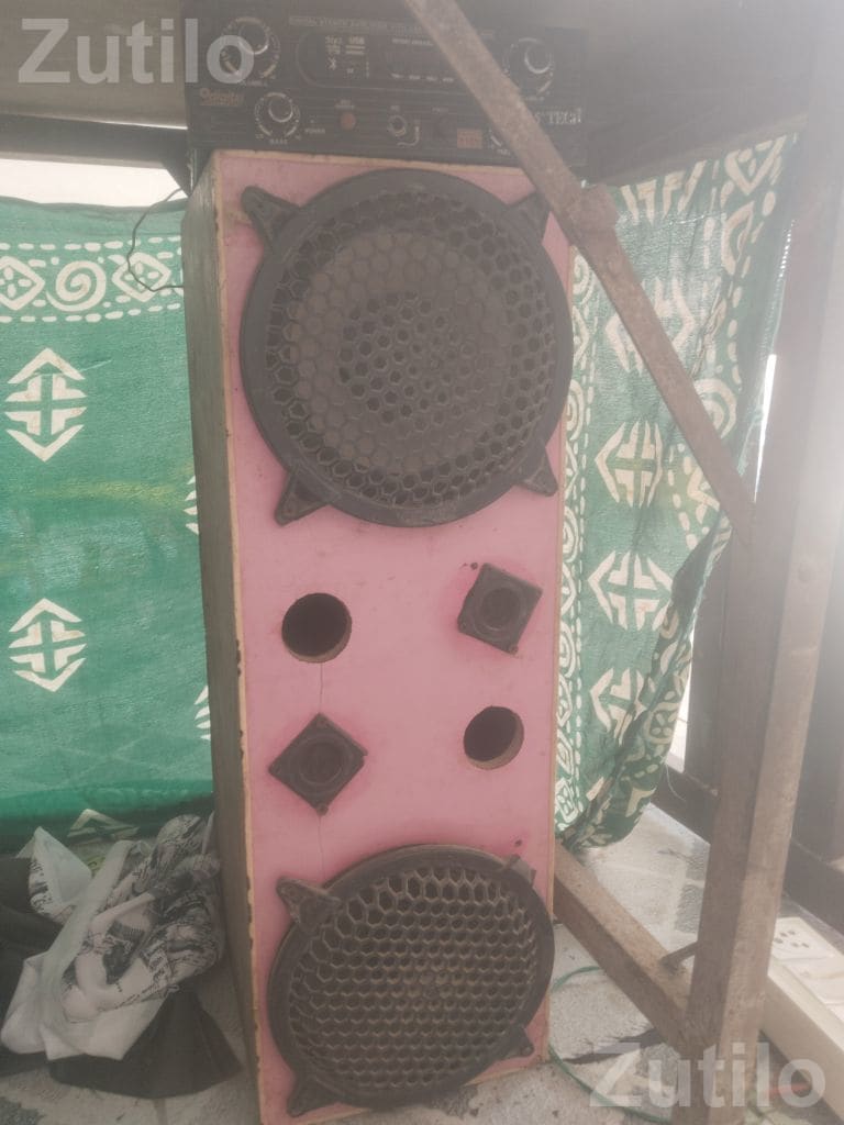 Portable Speaker Cabinet with Amplifier Panel