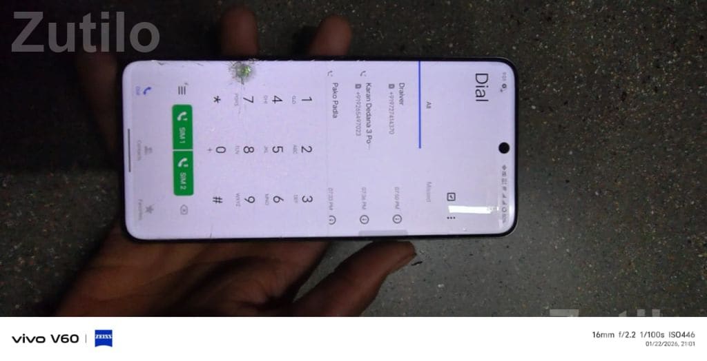 Vivo T4 5G Smartphone with Cracked Display - મોબાઇલ ફોન - શંખેશ્વર - Image 4