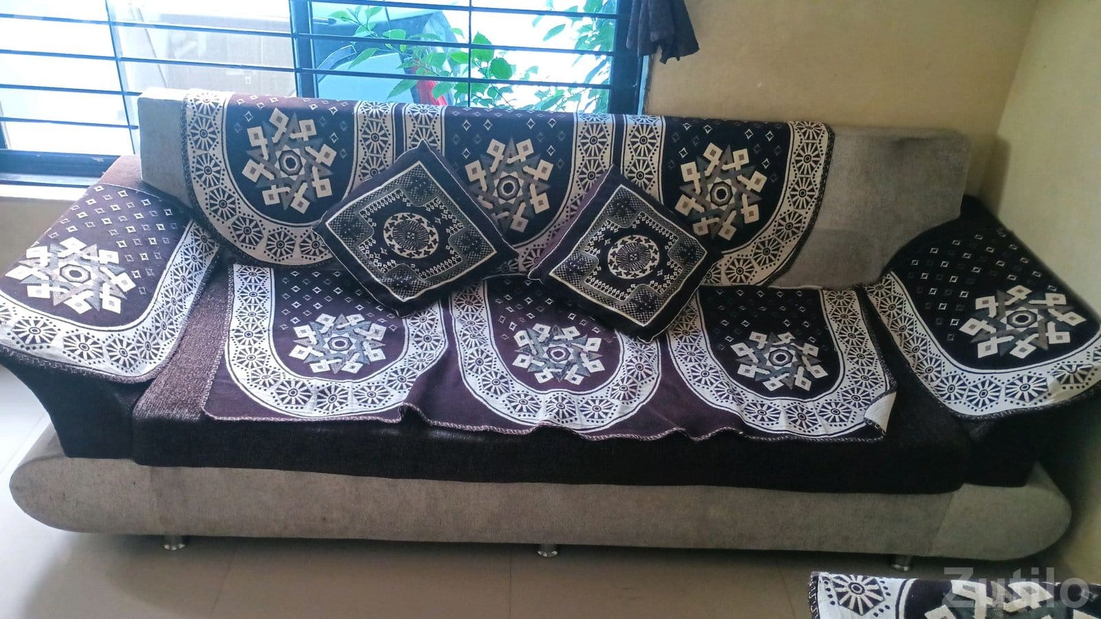Fabric Sofa Set with Printed Covers - સોફા સેટ - મહેસાણા શહેર - Image 2