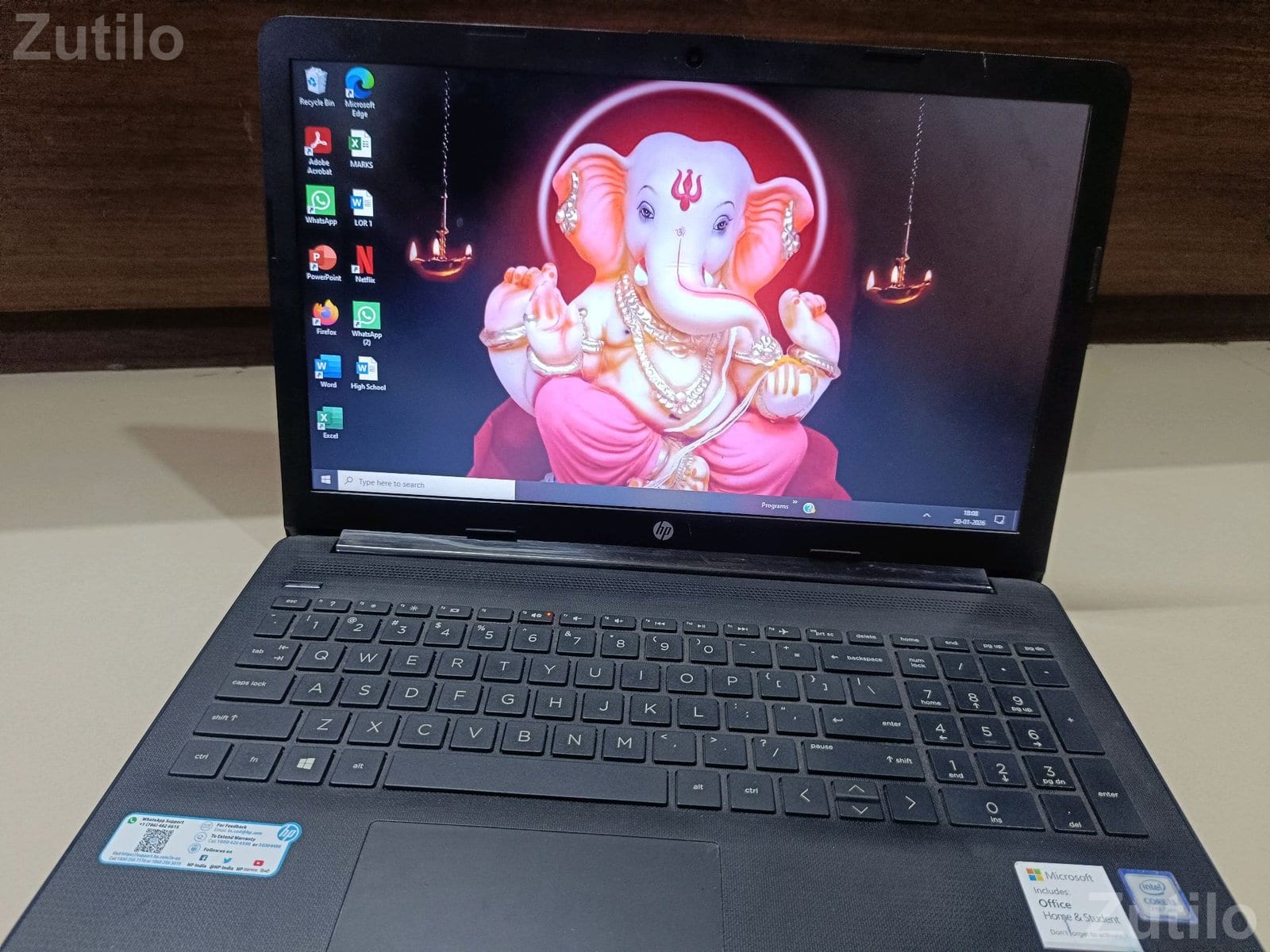 HP Laptop with Intel Core i3 7th Gen - લેપટોપ અને કમ્પ્યુટર - રાણપુર - Image 3