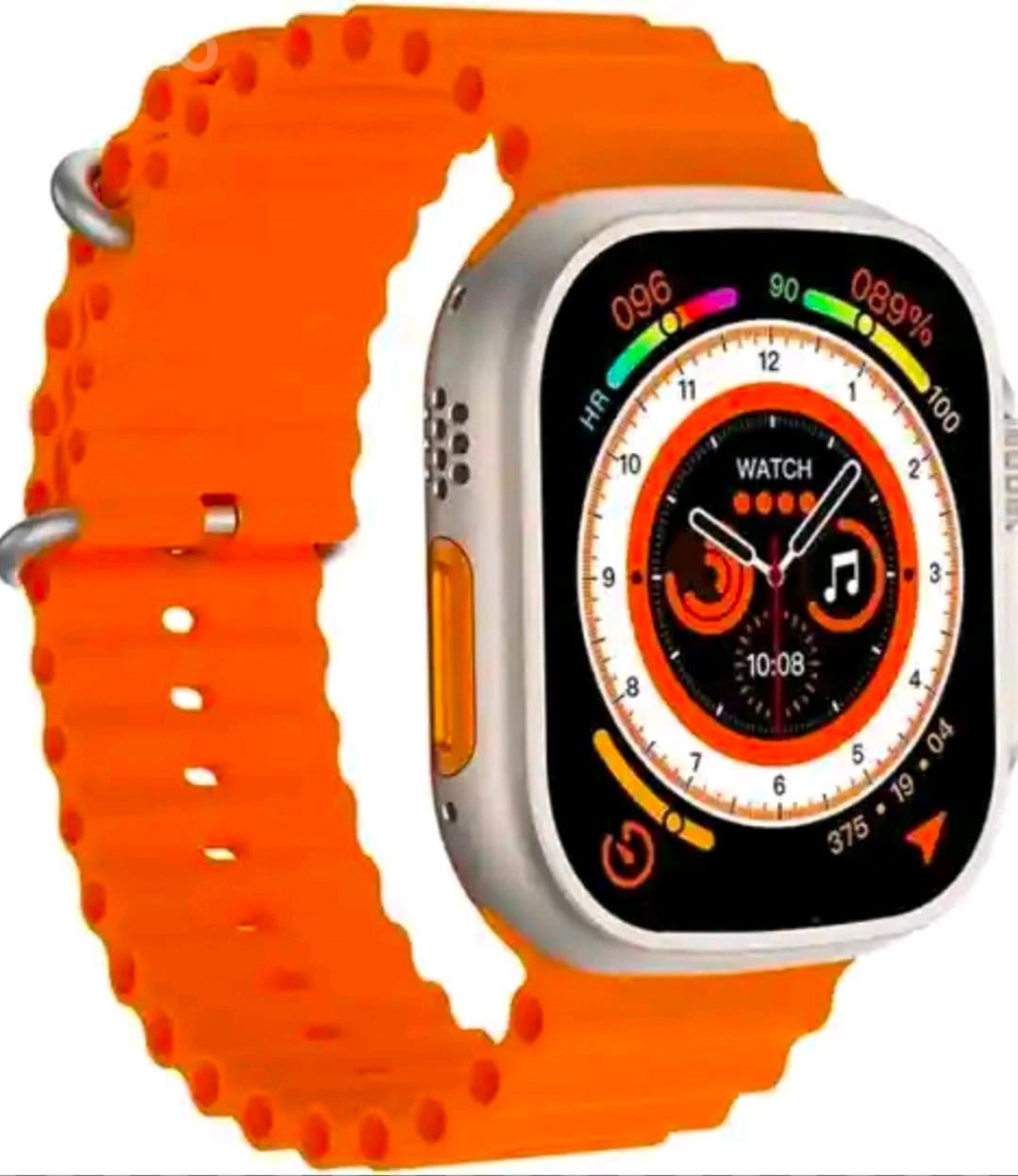 Zora Ultra Smart Watch Orange Strap Zora Ultra Smart Watch Orange Strap