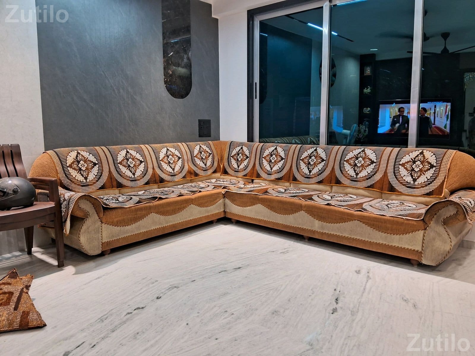 18 Foot L Shape Hall Sofa Set - સોફા સેટ - સુરત શહેર - Image 3