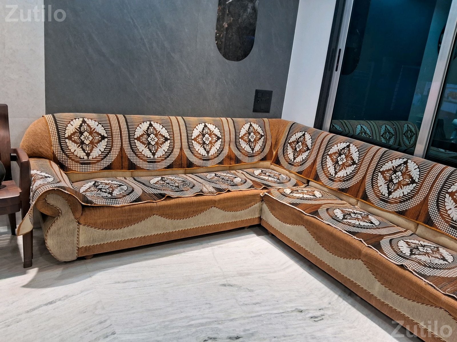 18 Foot L Shape Hall Sofa Set - સોફા સેટ - સુરત શહેર - Image 5