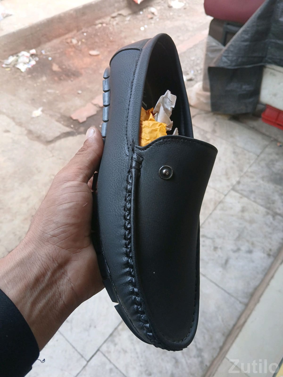 Black Loafer Shoes for Men - ફૂટવેર - સુરત શહેર - Image 3