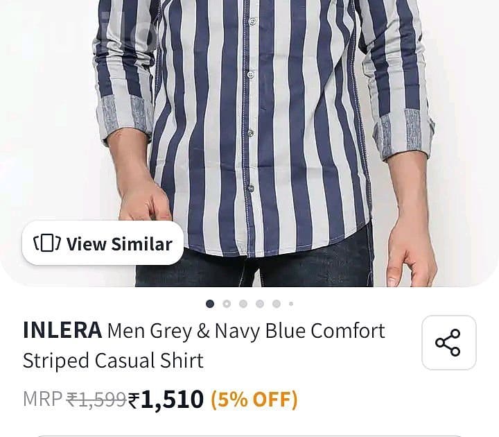 Men's Full Sleeve Striped Cotton Shirt - Men's Wear - Surat City - Image 4