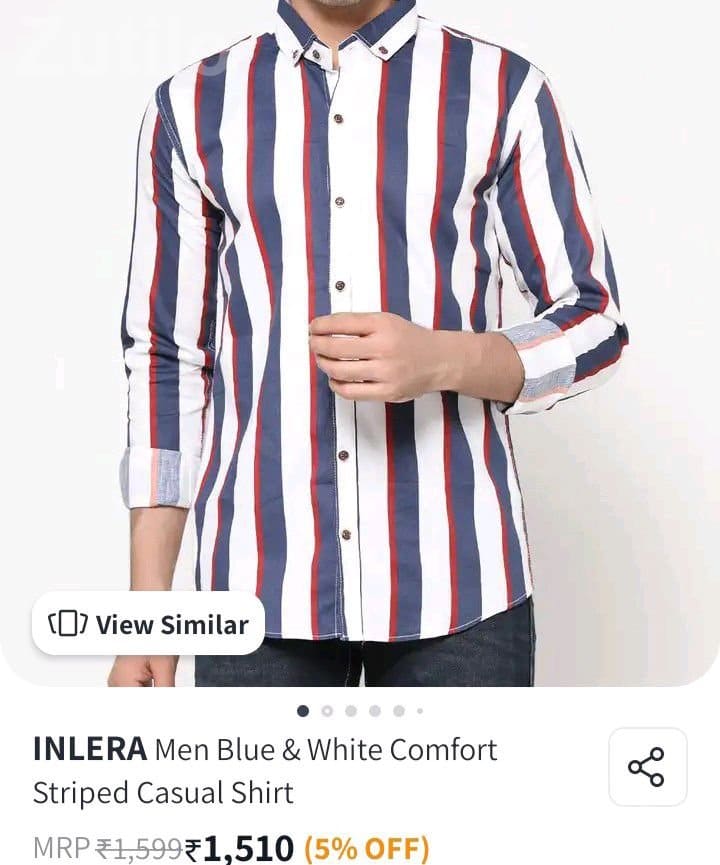 Men's Full Sleeve Striped Cotton Shirt - Men's Wear - Surat City - Image 5
