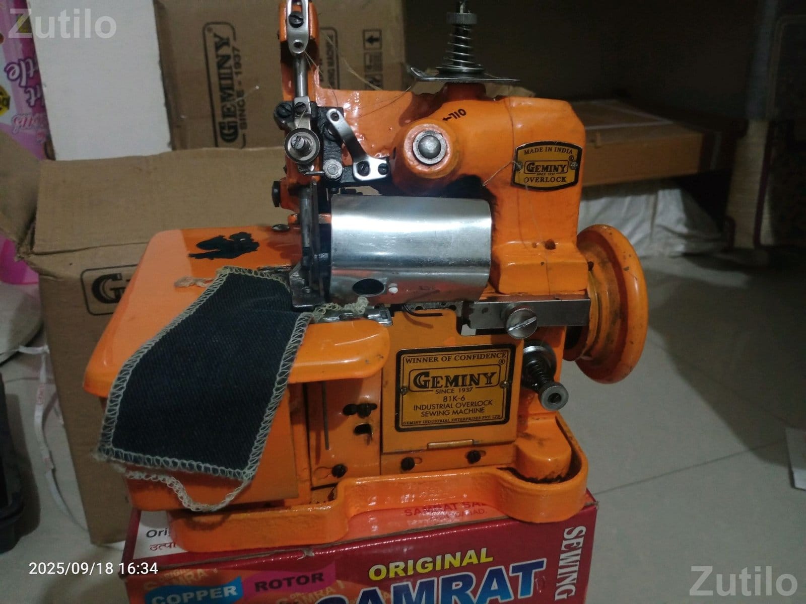Single Needle and Overlock Sewing Machine - Textile Machinery - Ahmedabad City - Image 2