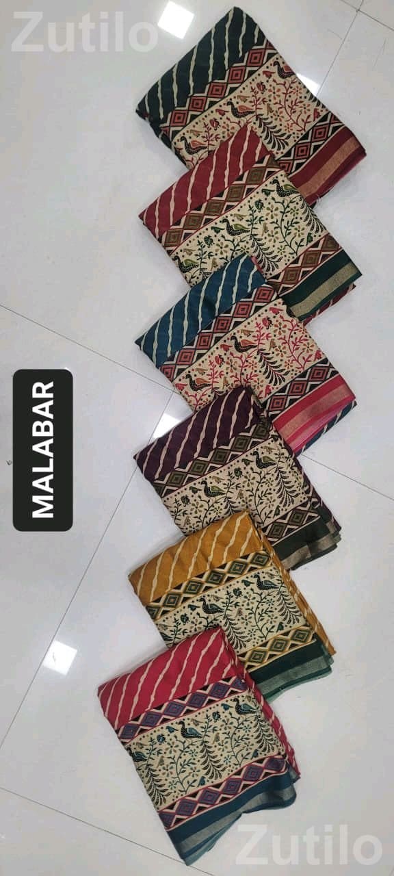 Printed Malabar Sarees and Dress Materials - Women's Wear - Ahmedabad City - Image 5