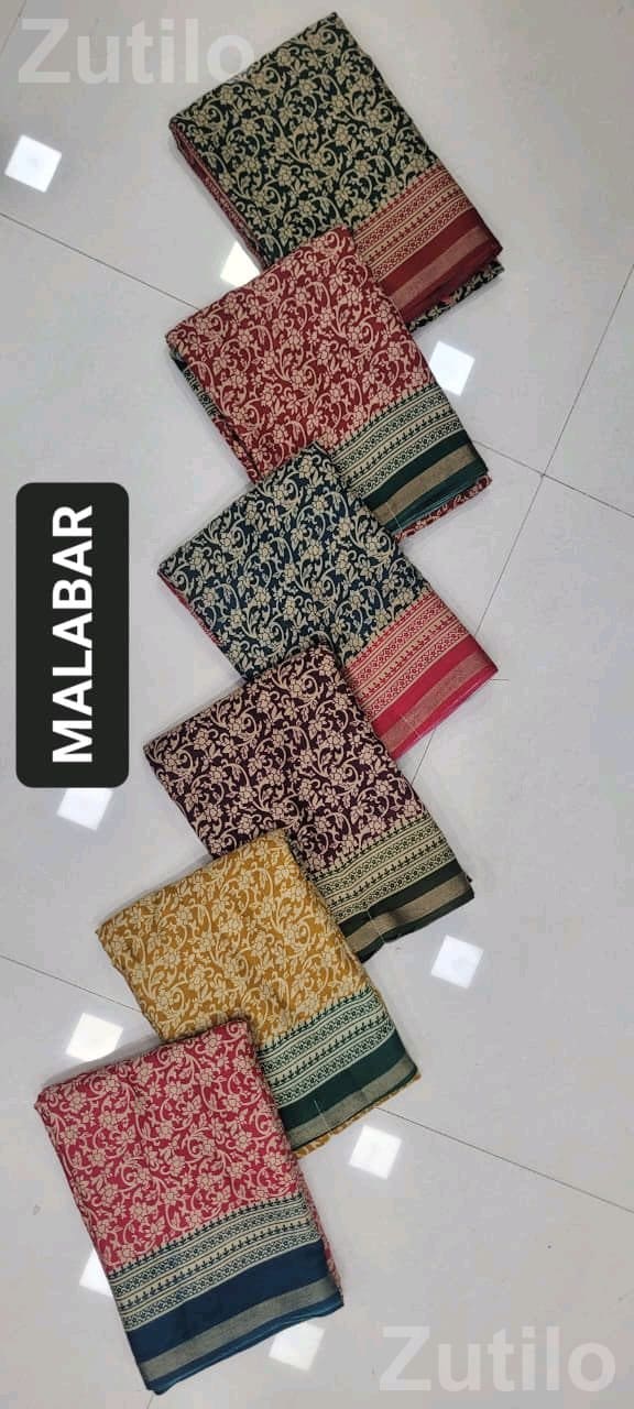 Printed Malabar Sarees and Dress Materials - Women's Wear - Ahmedabad City - Image 3