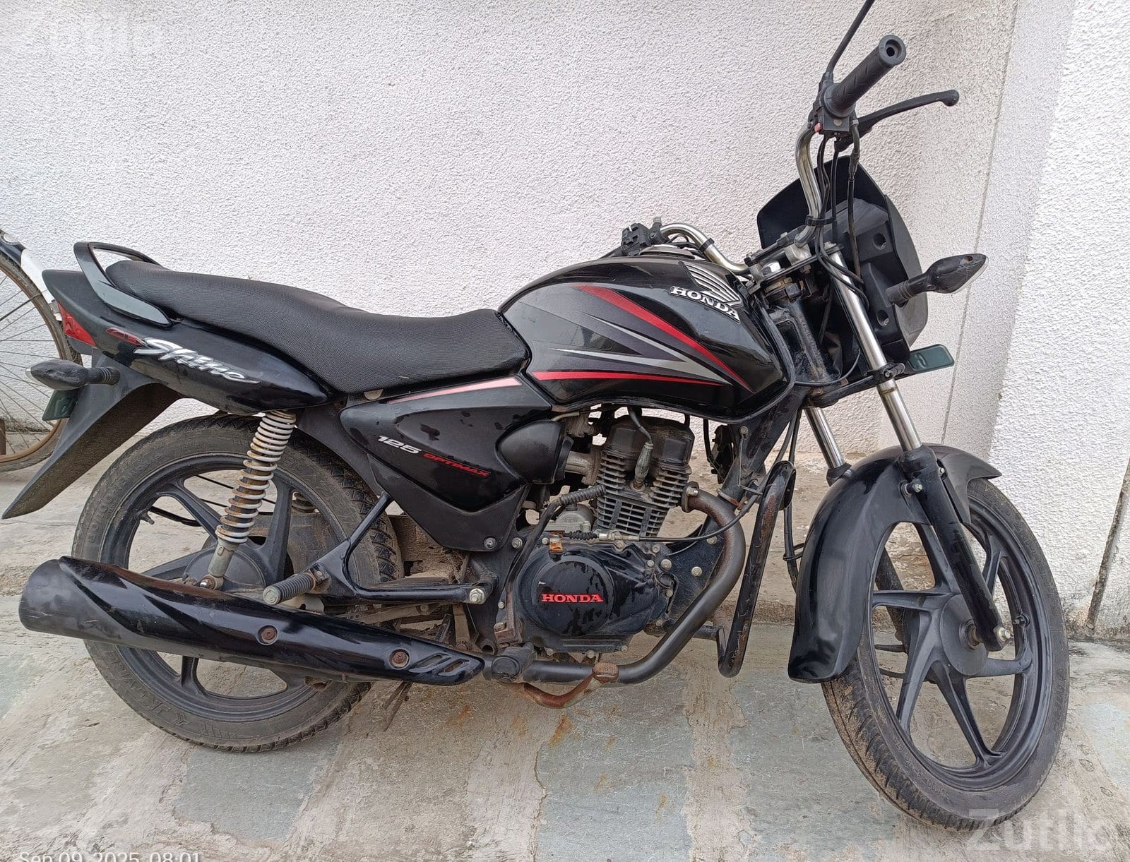 Honda Shine CBF 125 CC 2014 Black Bike