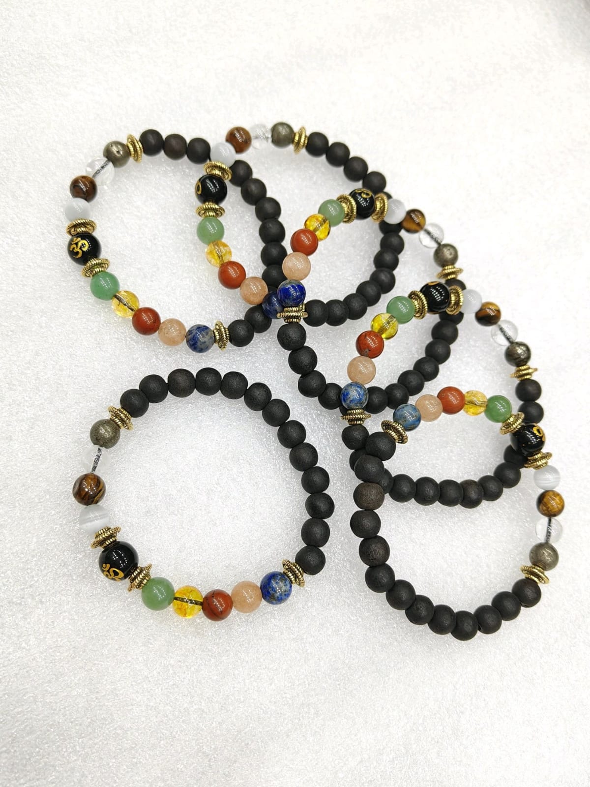 Stone Beaded Bracelet in Multiple Sizes