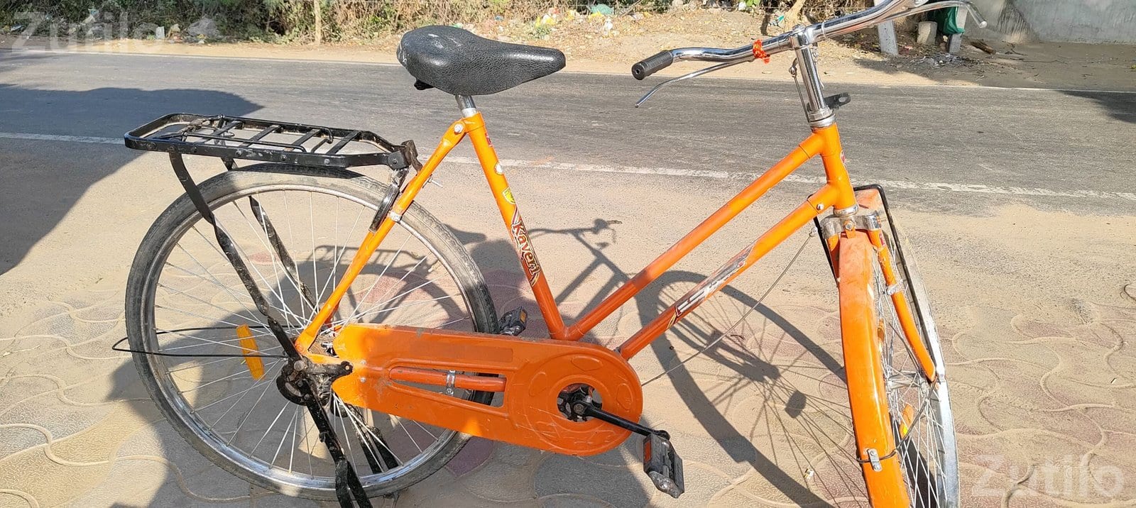 Orange Roadster Bicycle with Carrier - સાયકલ - પાલનપુર - Image 2