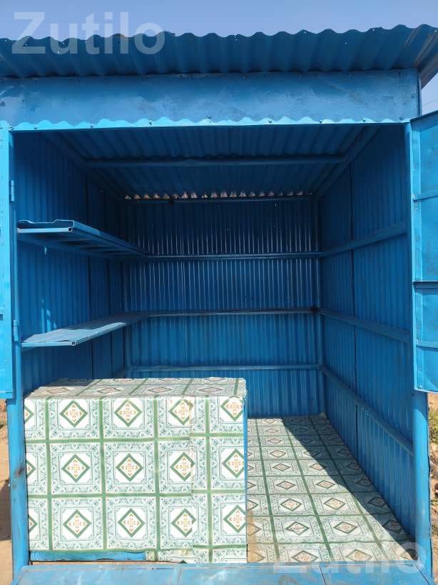 Metal Storage Cabin 6x5x6 Ft with Shelves Metal Storage Cabin 6x5x6 Ft with Shelves