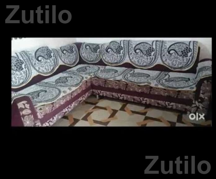 5 Seater Corner Sofa Set One Year Old - સોફા સેટ - ભરૂચ - Image 2