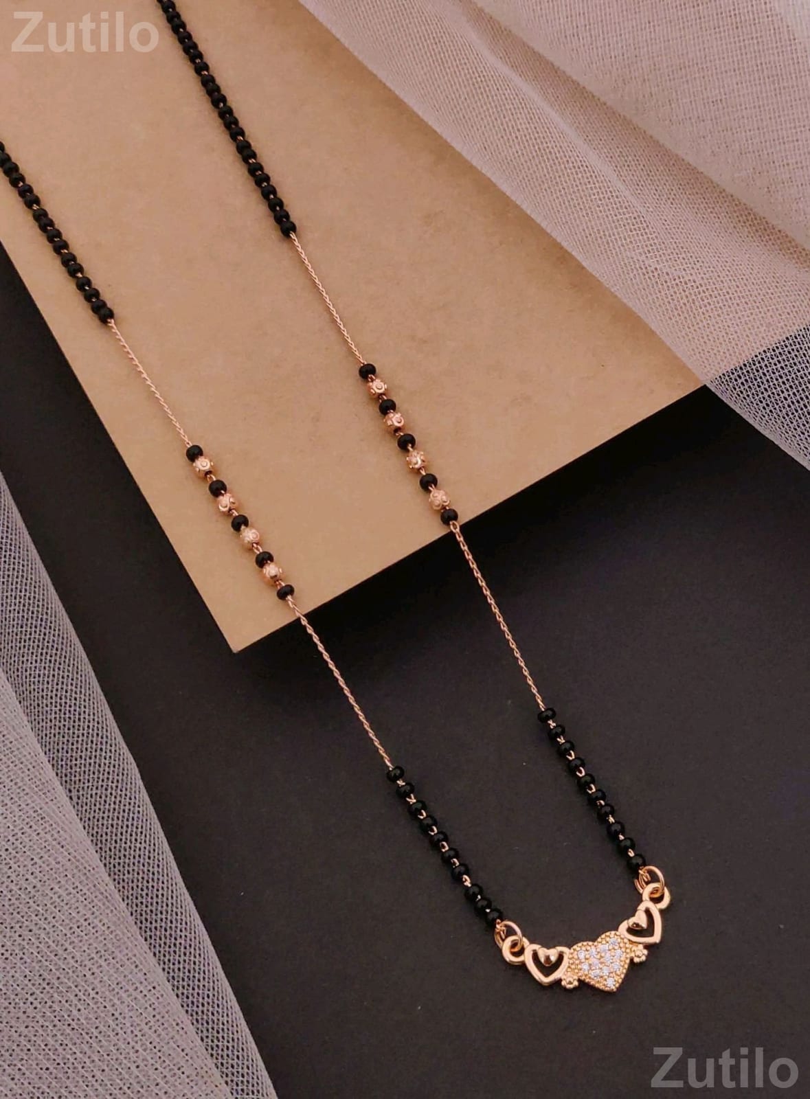 Black Beads Mangalsutra Necklace