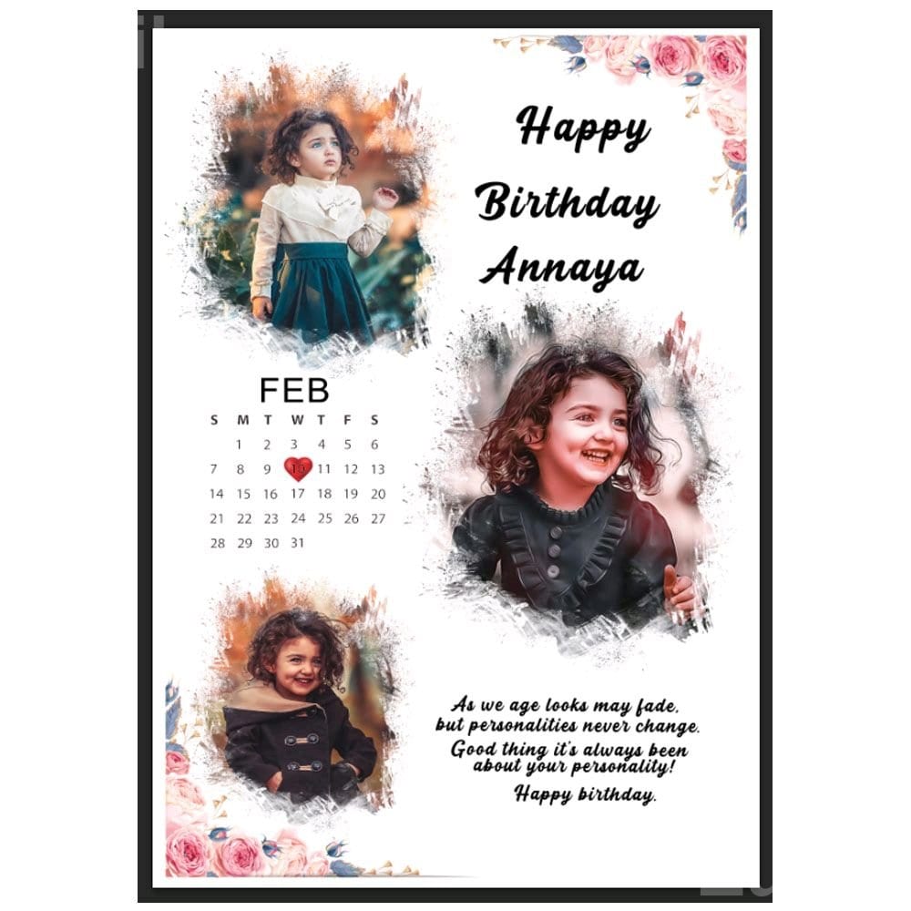 Custom Photo Keychain and Birthday Photo Frame