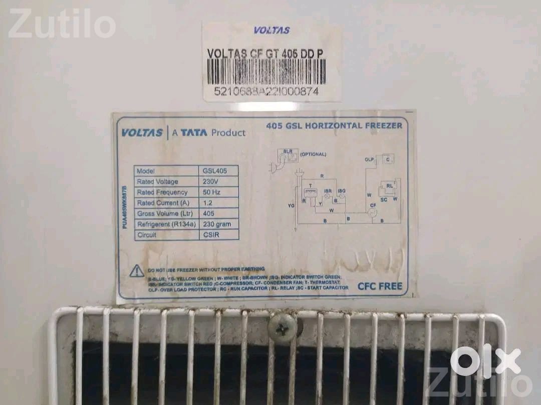 Voltas 405L Glass Top Ice Cream Freezer - Refrigerators - Navsari City - Image 2