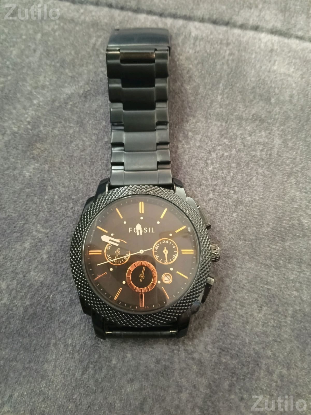 Fossil Black Metal Wrist Watch - ફેશન ઍક્સેસરીઝ - સુરત શહેર - Image 3