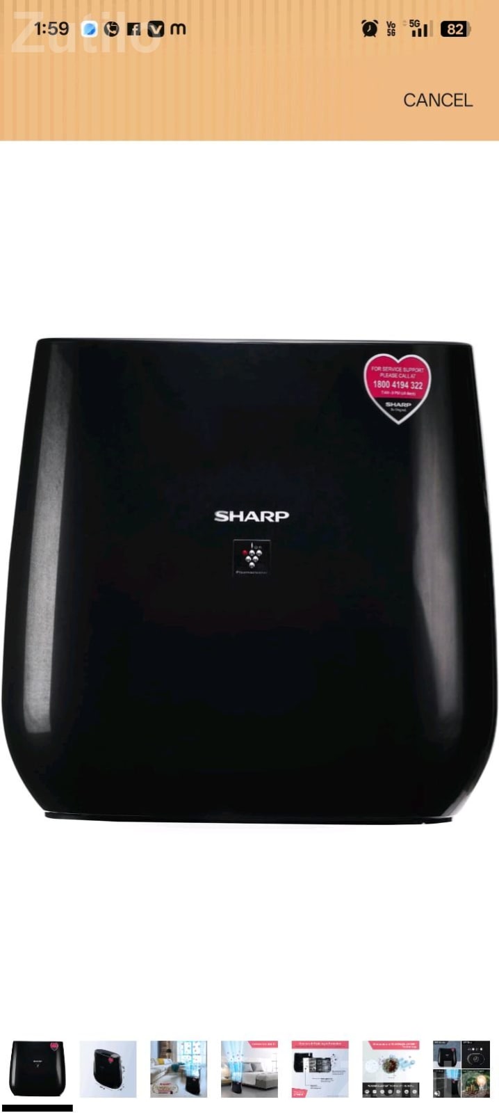 Sharp FP-JA30M-B Air Purifier with HEPA Filter - Other Home Appliances - Veraval - Image 2