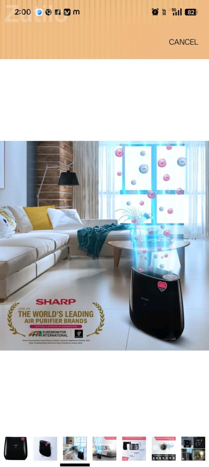 Sharp FP-JA30M-B Air Purifier with HEPA Filter - Other Home Appliances - Veraval - Image 5