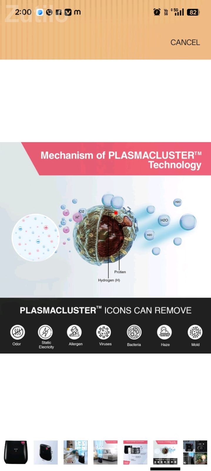 Sharp FP-JA30M-B Air Purifier with HEPA Filter - Other Home Appliances - Veraval - Image 3