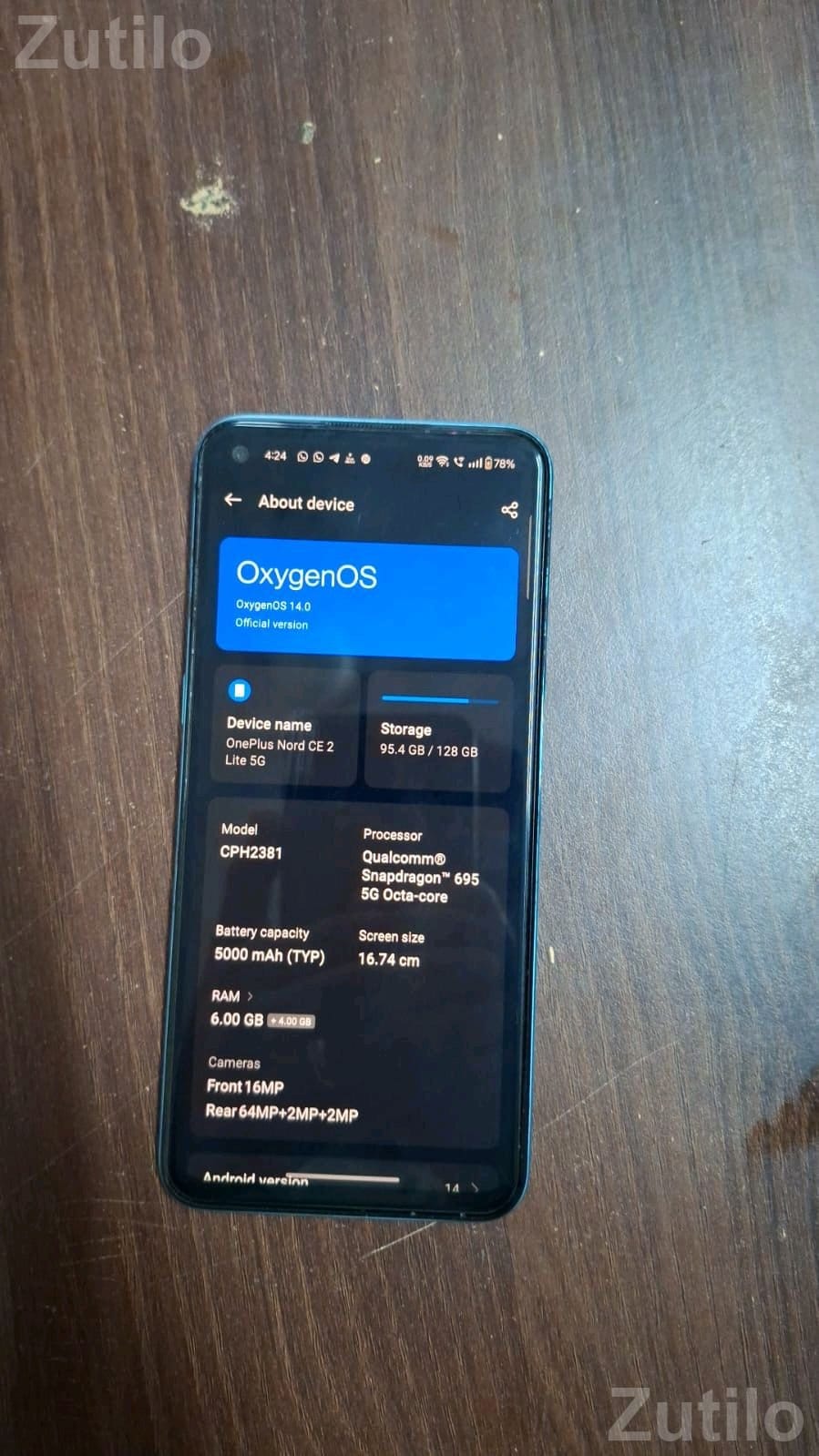 OnePlus Nord CE 2 with Bill Box and Charger - મોબાઇલ ફોન - જામજોધપુર - Image 4