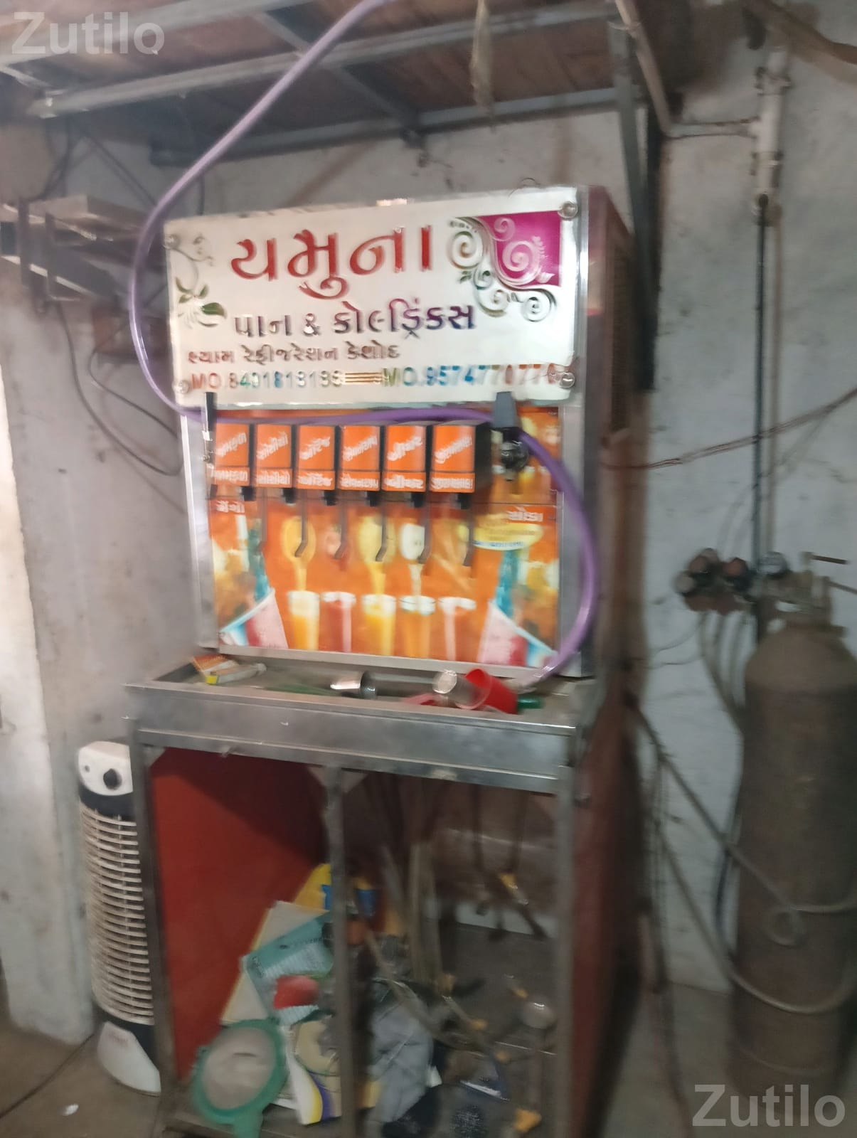 8 Tap Soft Drink Fridge Machine