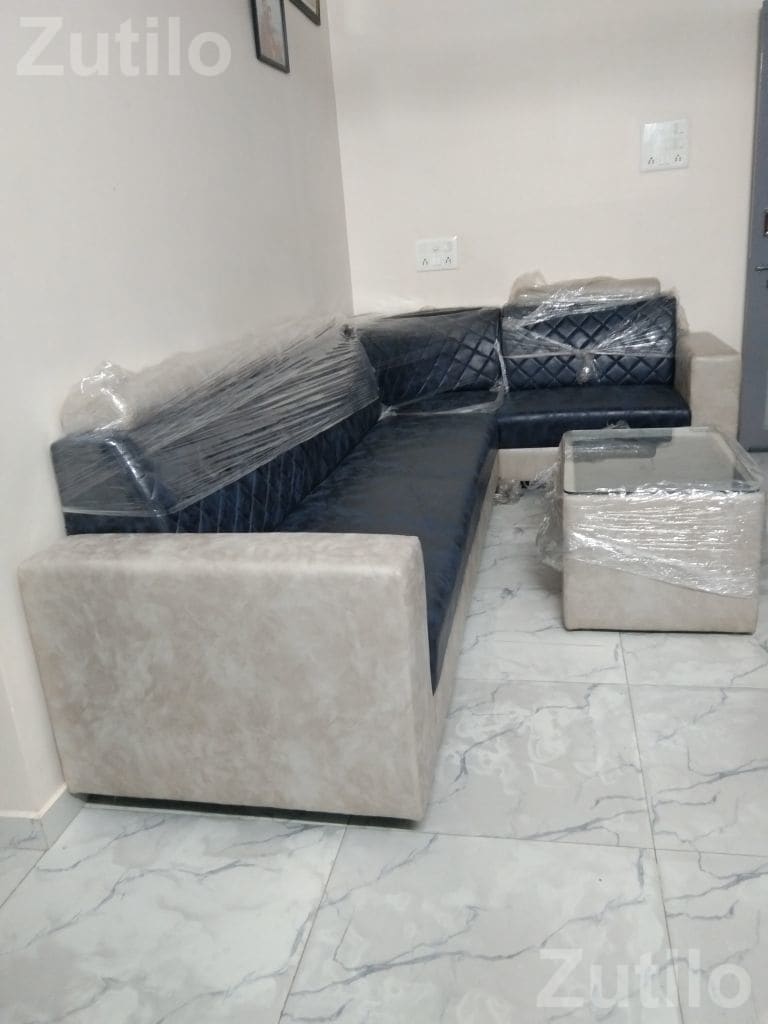 L Shape Sofa Set with Center Table - સોફા સેટ - મંડવી - Image 3