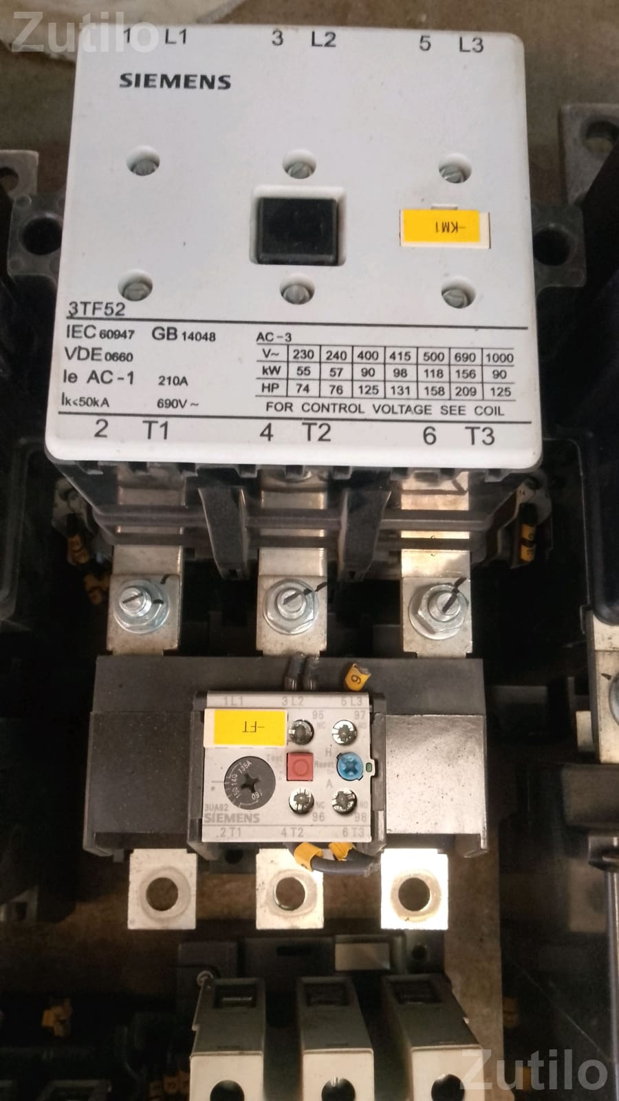 Siemens 3TF52 Electrical Contactor Unit