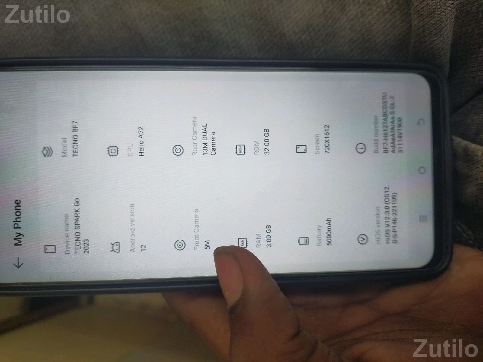 Tecno Spark Go 2023 Mobile Phone 3GB 32GB Tecno Spark Go 2023 Mobile Phone 3GB 32GB