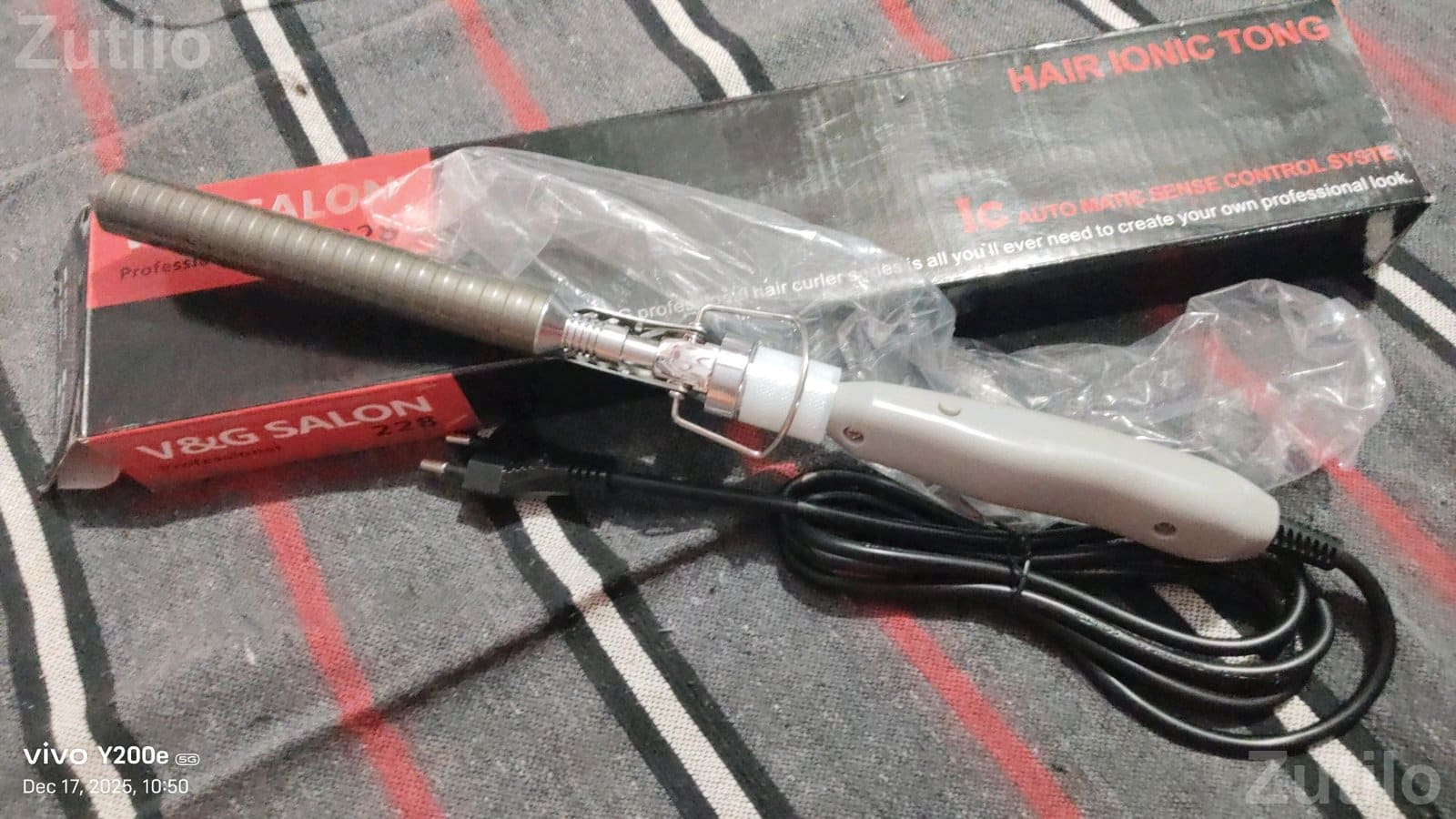 Hair Ionic Tong Curler V&G Salon 228