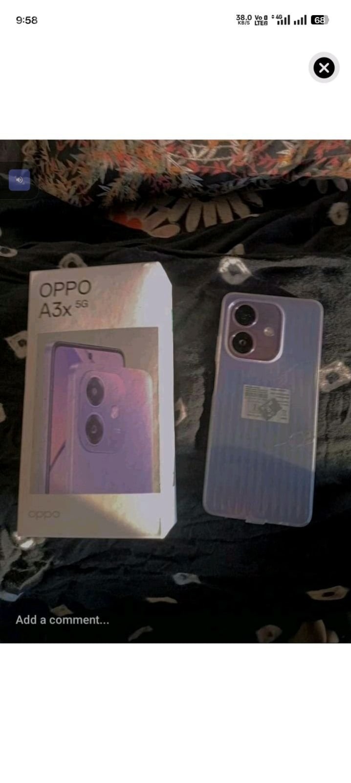 OPPO A3x 5G Smartphone with Box OPPO A3x 5G Smartphone with Box