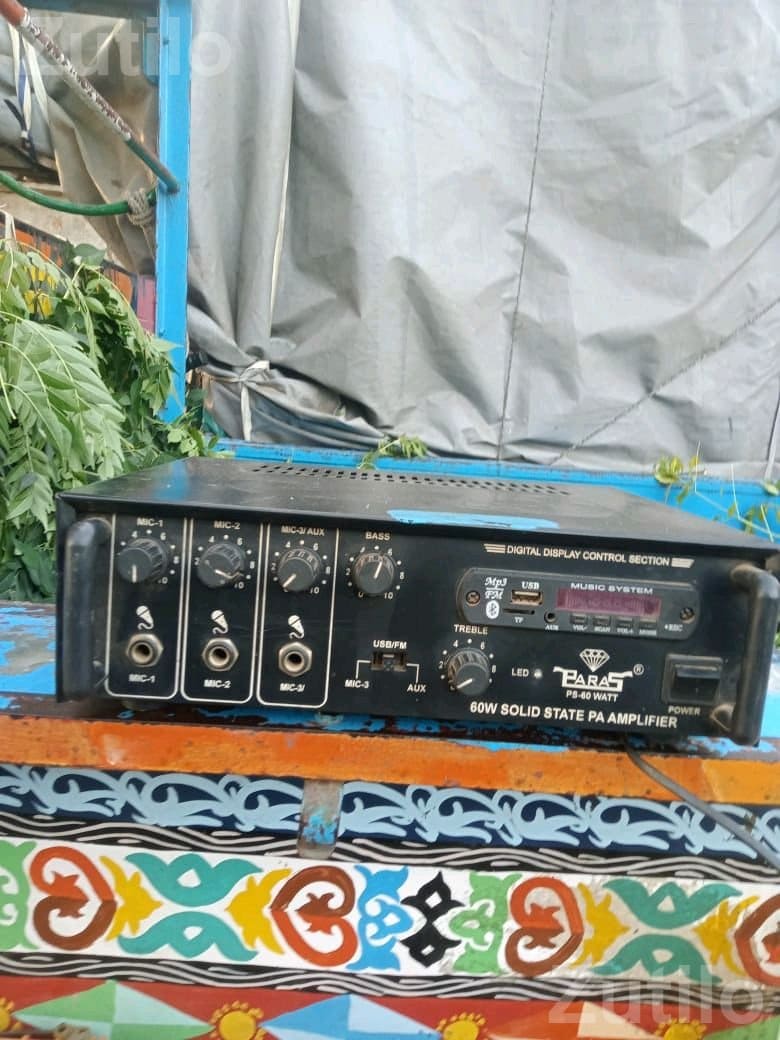 Paras 60W PA Amplifier with 12 Inch Speaker Box - Musical Instruments - Vallabhipur - Image 2