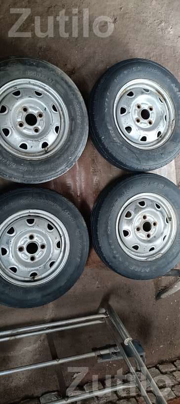 Set of 4 Eeco Car Tyres with Wheel Plates - ઓટો પાર્ટ્સ - બોટાદ - Image 3