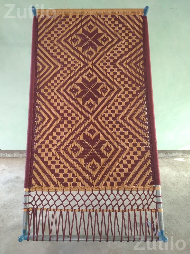 Traditional Woven Khatla Charpai Bed - પાંખા અને ગાદી - વાંકાનેર - Image 3