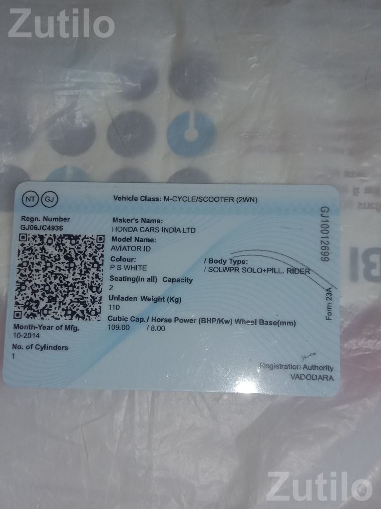 Honda Aviator Scooter with New Battery - બાઇક્સ - વડોદરા શહેર - Image 2