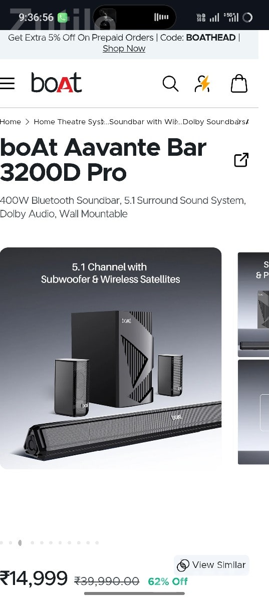 boAt Aavante Bar 3200D Pro Soundbar - Accessories - Jamkandorna - Image 3