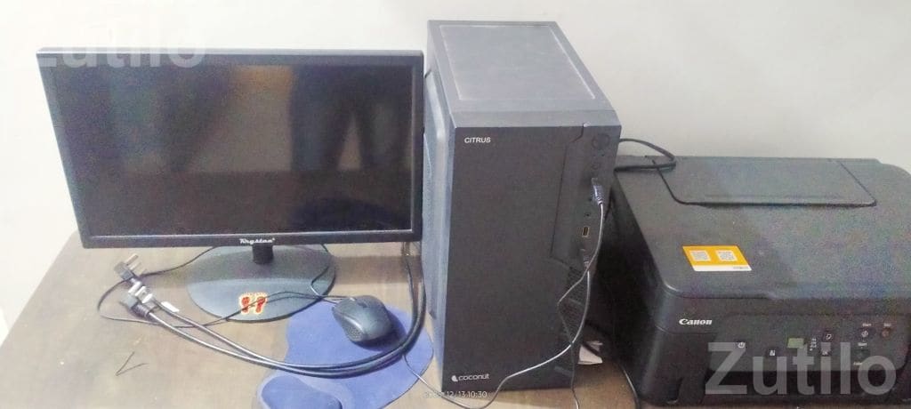 Computer Set with Canon Printer and Table - લેપટોપ અને કમ્પ્યુટર - રણાવાવ - Image 2